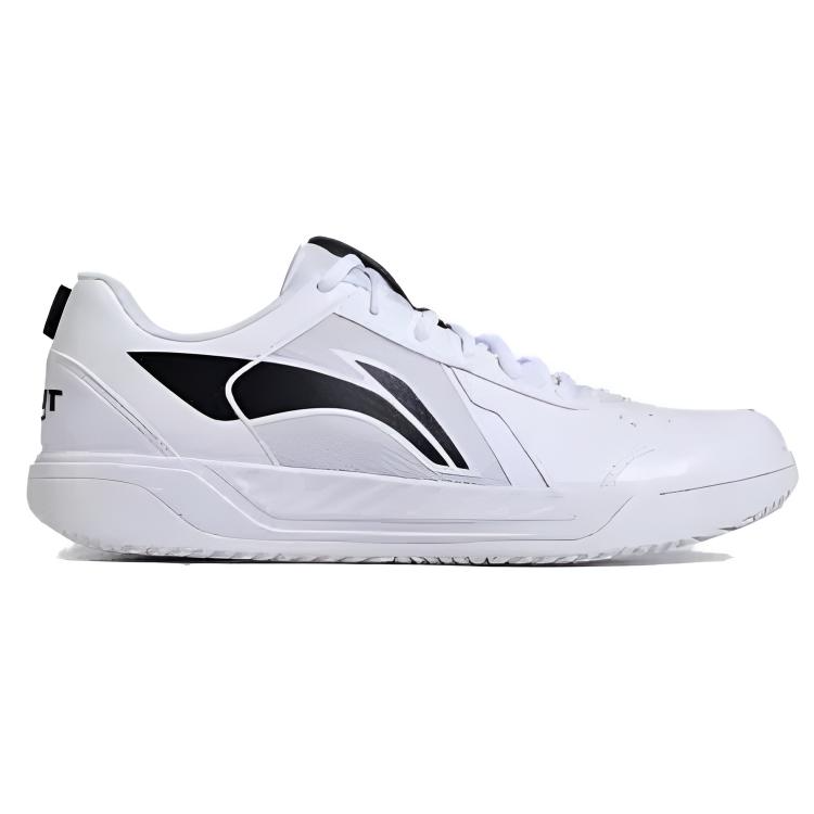 Li Ning Slip Resistant Abrasion Resistant Support Low top Tennis Shoes Unisex White