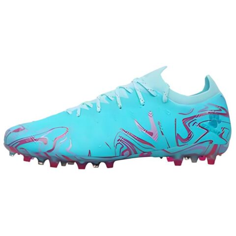KELME MG Multi Ground Artificial Turf Slip Resistant Abrasion Resistant Soccer Shoes Men’s Light Blue