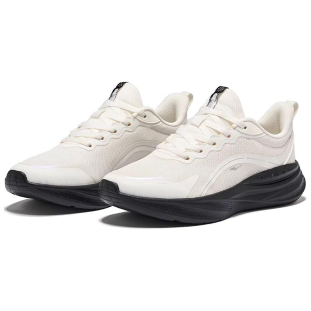 Erke Cushioning Slip Resistant Abrasion Resistant Low top Casual Running Shoes Women’s Microcrystal White