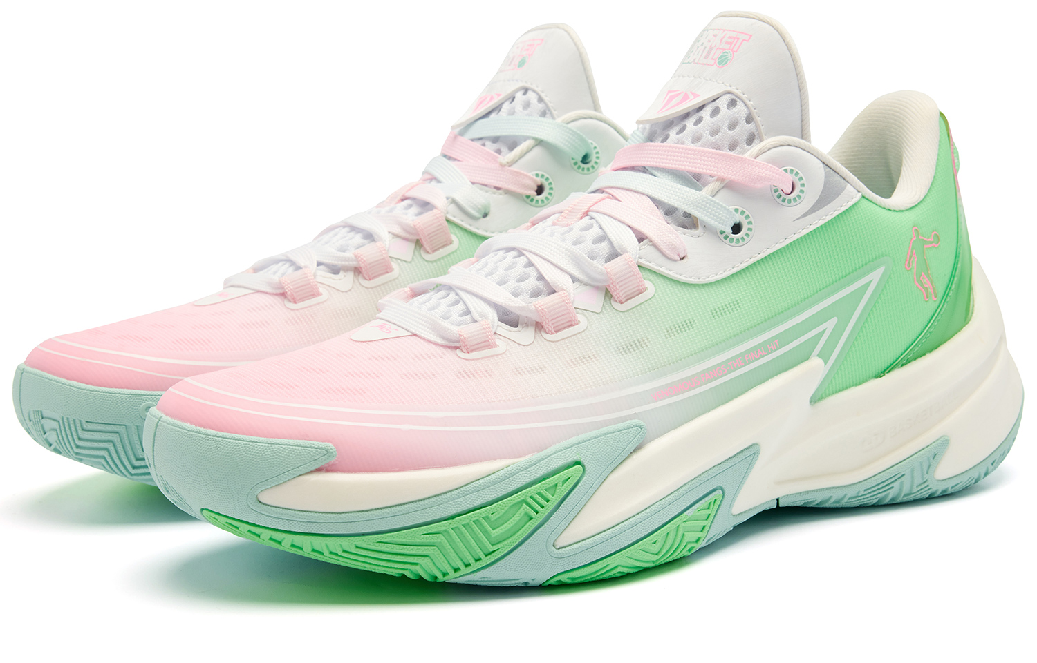QIAODAN Poisonous Fangs TEAM Cushioning Slip Resistant Abrasion Resistant Breathable Coverage Rebound Low top
