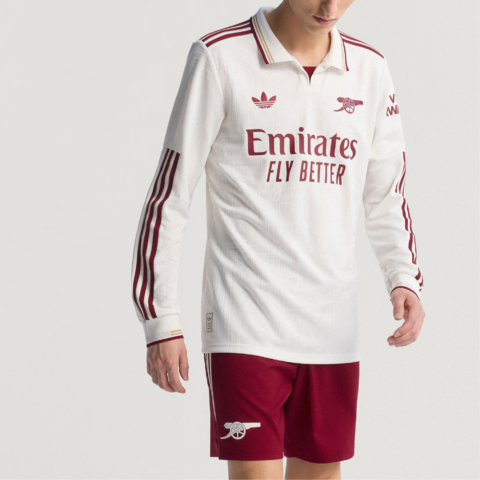 Adidas Free Shipping With AdiClub Arsenal 25/26 Long Sleeve Third Authentic Jersey