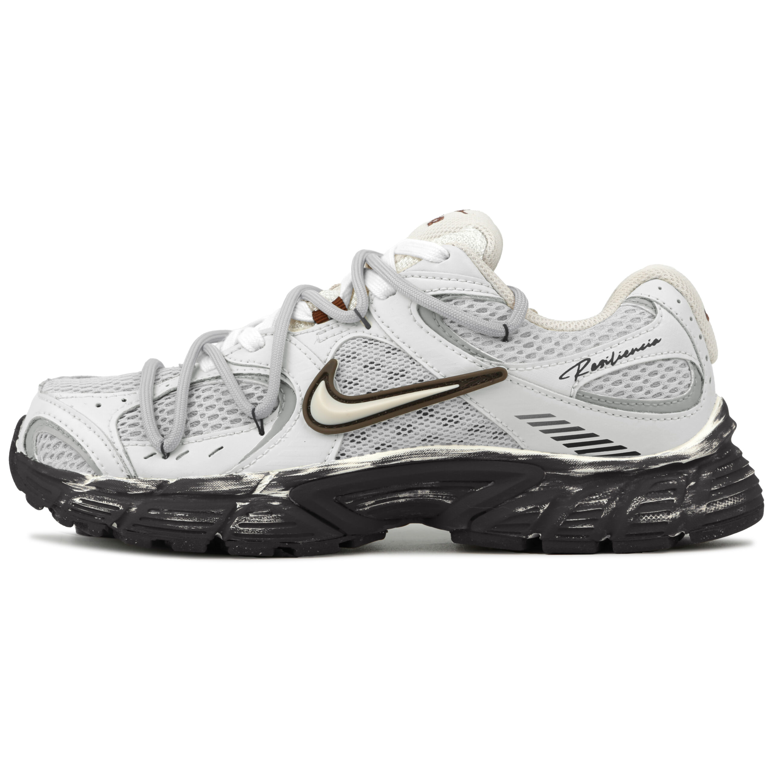 Nike V5 RNR Low top Casual Running Shoes Unisex Silver Black