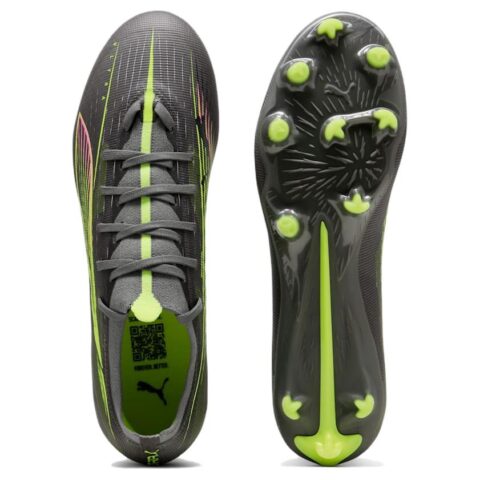 PUMA Ultra 5 Match FG Firm Ground Abrasion Resistant Soccer Shoes Unisex Black