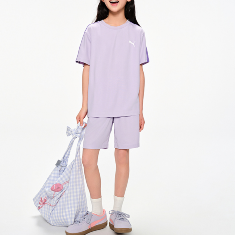 PUMA Casual Sportswear Sportstyle SS25 Pink Purple Teenagers