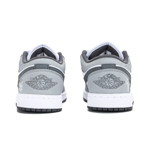 Jordan Air Jordan 1 Abrasion Resistant Abrasion Resistant Low top Vintage Basketball Shoes Unisex Gray
