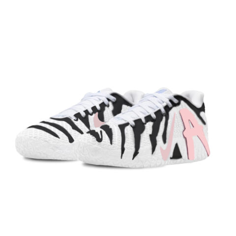 Nike Ja Morant 3 Basketball Shoes Unisex Low Top White/Black/Pink