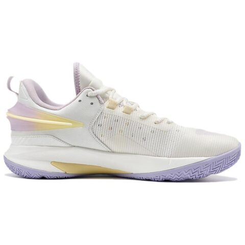 PEAK Slip Resistant Cushioning Slip Resistant Cushioning Low top Basketball Shoes Men’s Beige Purple