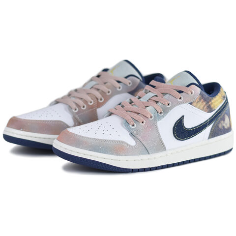 Jordan Air Jordan 1 Vintage Basketball Shoes Men’s Low Top Blue/Pink