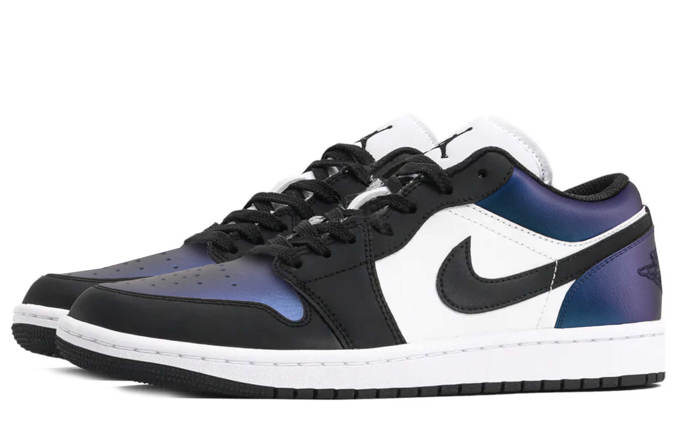 Jordan Air Jordan 1 Abrasion Resistant Low top Vintage Basketball Shoes Unisex Red Purple Blue