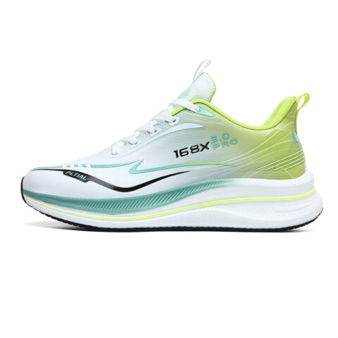 PALATIAL Light Breeze Running Shoes Unisex Low Top Orange/Neon Green
