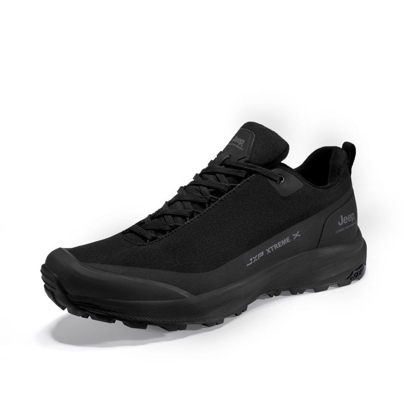 Jeep Grip Abrasion Resistant Waterproof Slip Resistant Low top Mountaineering Hiking Shoes Men’s Black