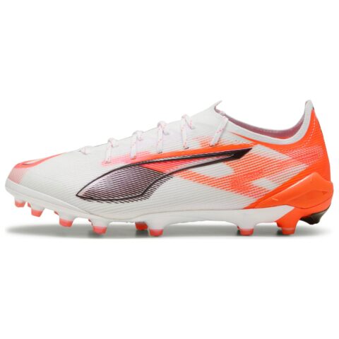 PUMA ULTRA 5 ULTIMATE AG Artificial Ground Abrasion Resistant Soccer Shoes Unisex White Black Red