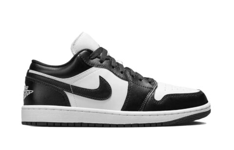 Jordan Air Jordan 1 Panda AJ Abrasion Resistant Low top Vintage Basketball Shoes Unisex Black White