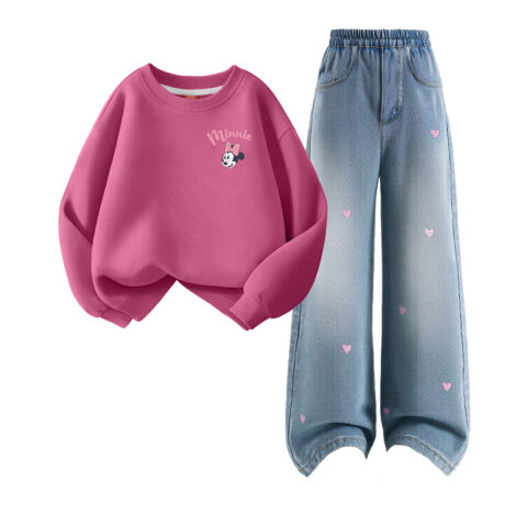 Disney Kids Casual Sportswear Crew Neck Moderate