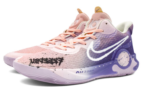 Nike KD Trey 5 IX Guava Soda Slip Resistant Abrasion Resistant Mid top Vintage Basketball Shoes Unisex Pink