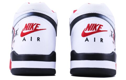 Nike Flight Legacy Swordsman SDS Cushioning Mid top Vintage Basketball Shoes Unisex White
