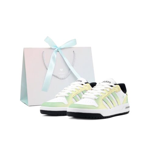 Adidas Neo Entrap Cushioning, Wear Resistant Low top Vintage Basketball Shoes Unisex Yellow Green