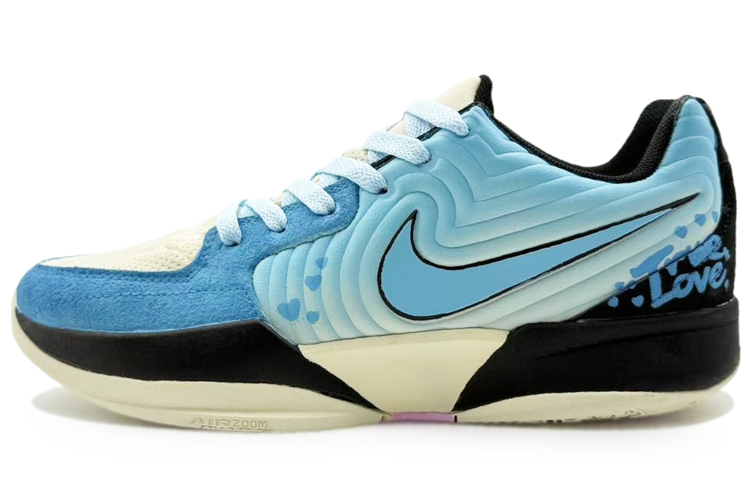 Nike Ja Morant 2 Abrasion Resistant Low top Basketball Shoes Men’s Blue Pink