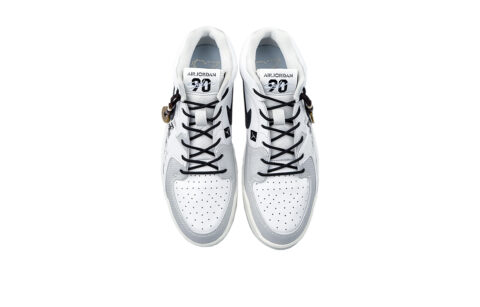 Jordan Stadium 90 Cushioning, Wear Resistant Low top Vintage Basketball Shoes Men’s White Black