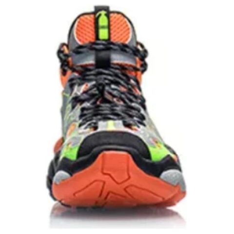 Li Ning New York Fashion Week Runway Style ACE High top Vintage Basketball Shoes Men’s Orange Black