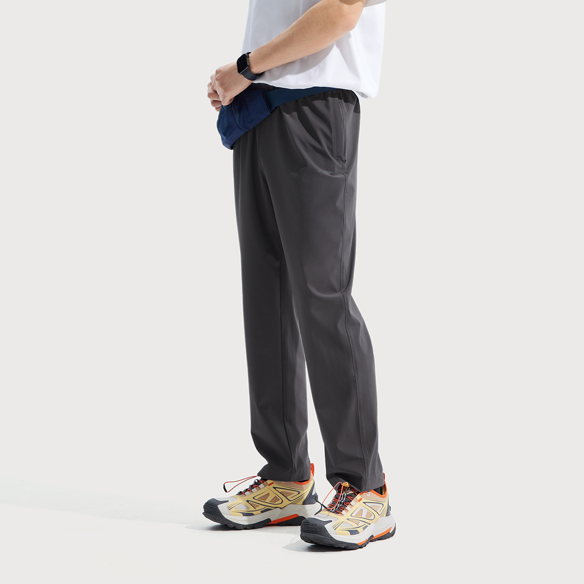 Li Ning Fitness Series Sports Pants Men’s Road Gray
