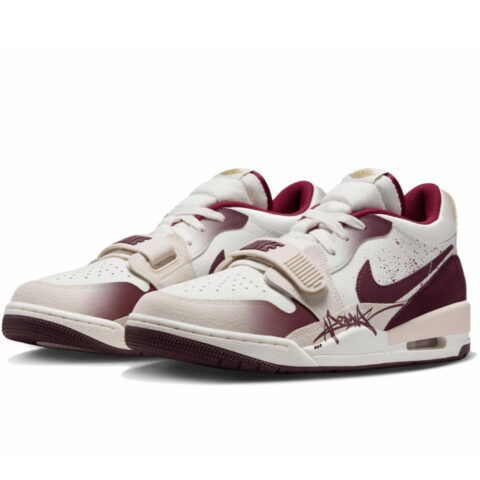Jordan Legacy 312 Abrasion Resistant Low top Vintage Basketball Shoes Men’s White Red
