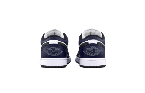 Jordan Air Jordan 1 Sanded Purple Leather Cushioning, Wear Resistant Low top Skateboard Shoes Unisex Black Purple