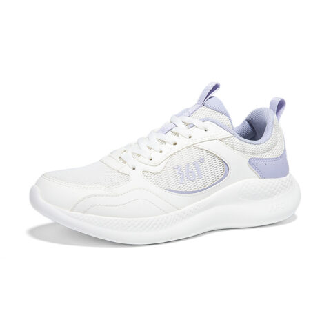 361° Cushioning Breathable Lightweight Low top Casual Running Shoes Women’s Feather White Chalk Purple