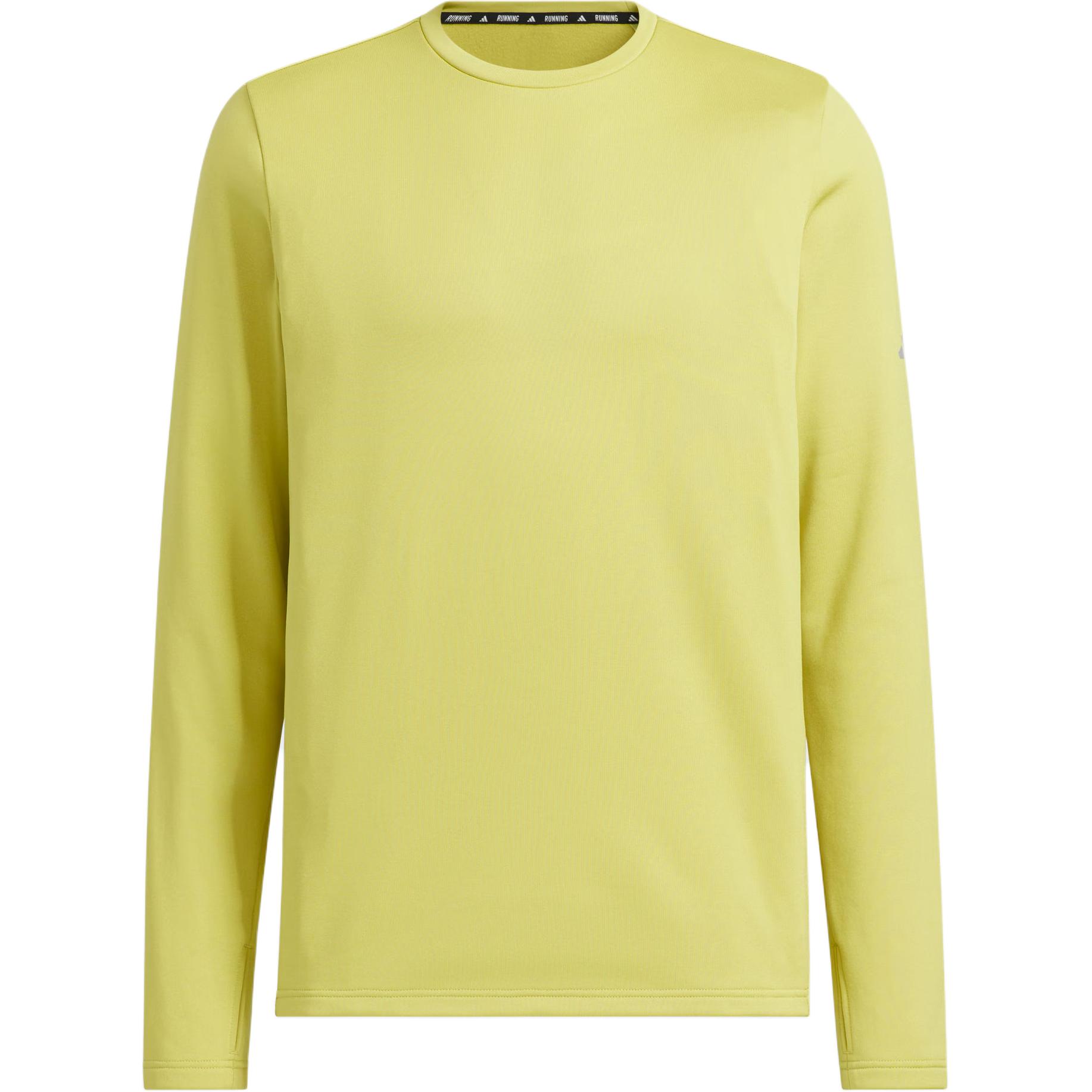 Adidas Running T Shirts Unisex Soft Acidic Orange Green/Dark Silver Gray Crew Neck Moderate