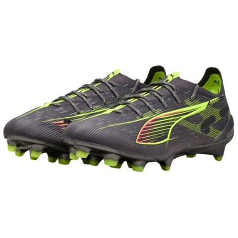 PUMA ULTRA 5 ULTIMATE FG Firm Ground Soccer Shoes Unisex Black Yellow