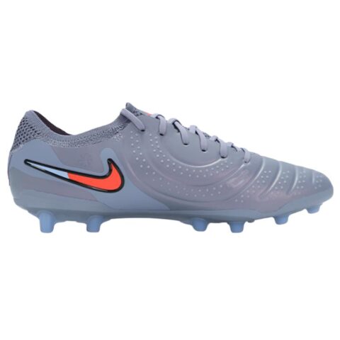 Nike Tiempo Legend 10 Abrasion Resistant Support Soccer Shoes Unisex Silver