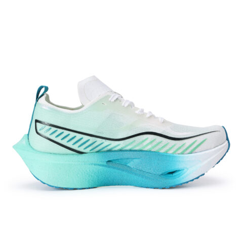 BYLEN Low top Genuine Carbon Plate Running Shoes Unisex Mismatched Color, Mint Blue