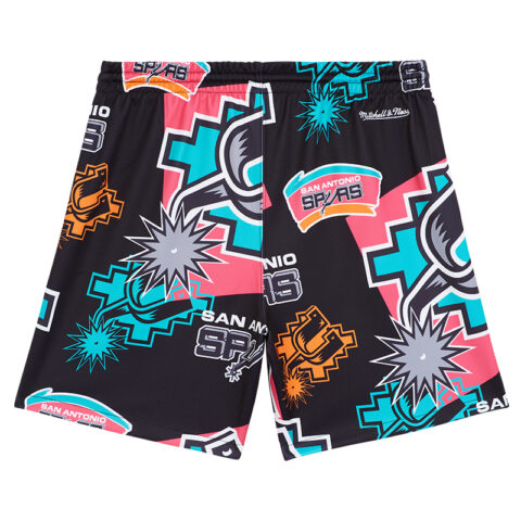 Mitchell Ness x NBA San Antonio Horse Spurs Basketball Shorts Unisex Black