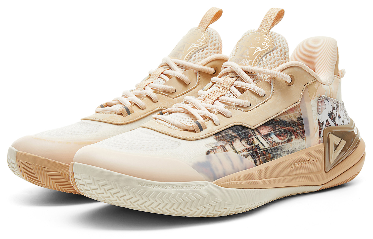PEAK Chinese Original Collection Basketball Shoes Men’s Low Top Desert Pink
