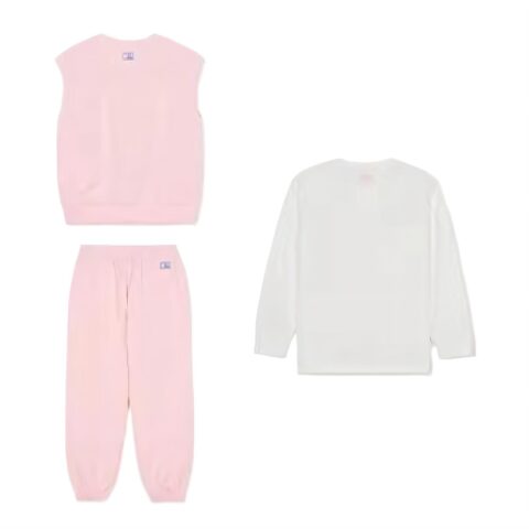 MLB Casual Sportswear Light Pink Children Aged 3 7 Years Old