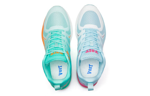 VOIT Running Shoes Unisex Low Top Green Blue