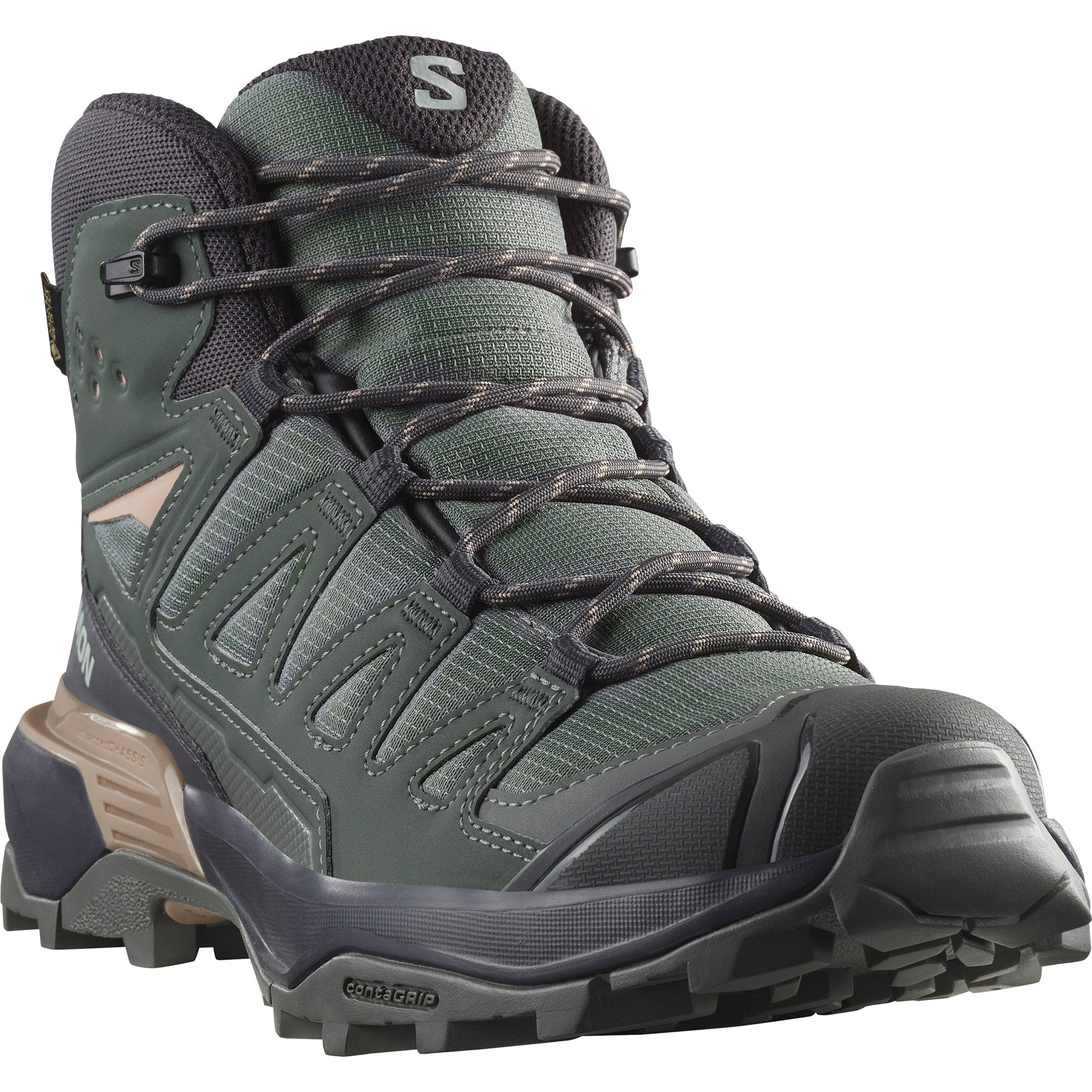 SALOMON X ULTRA 360 Fabric Cushioning Waterproof And Breathable Coverage Support Mid top Mountaineering Hiking Shoes