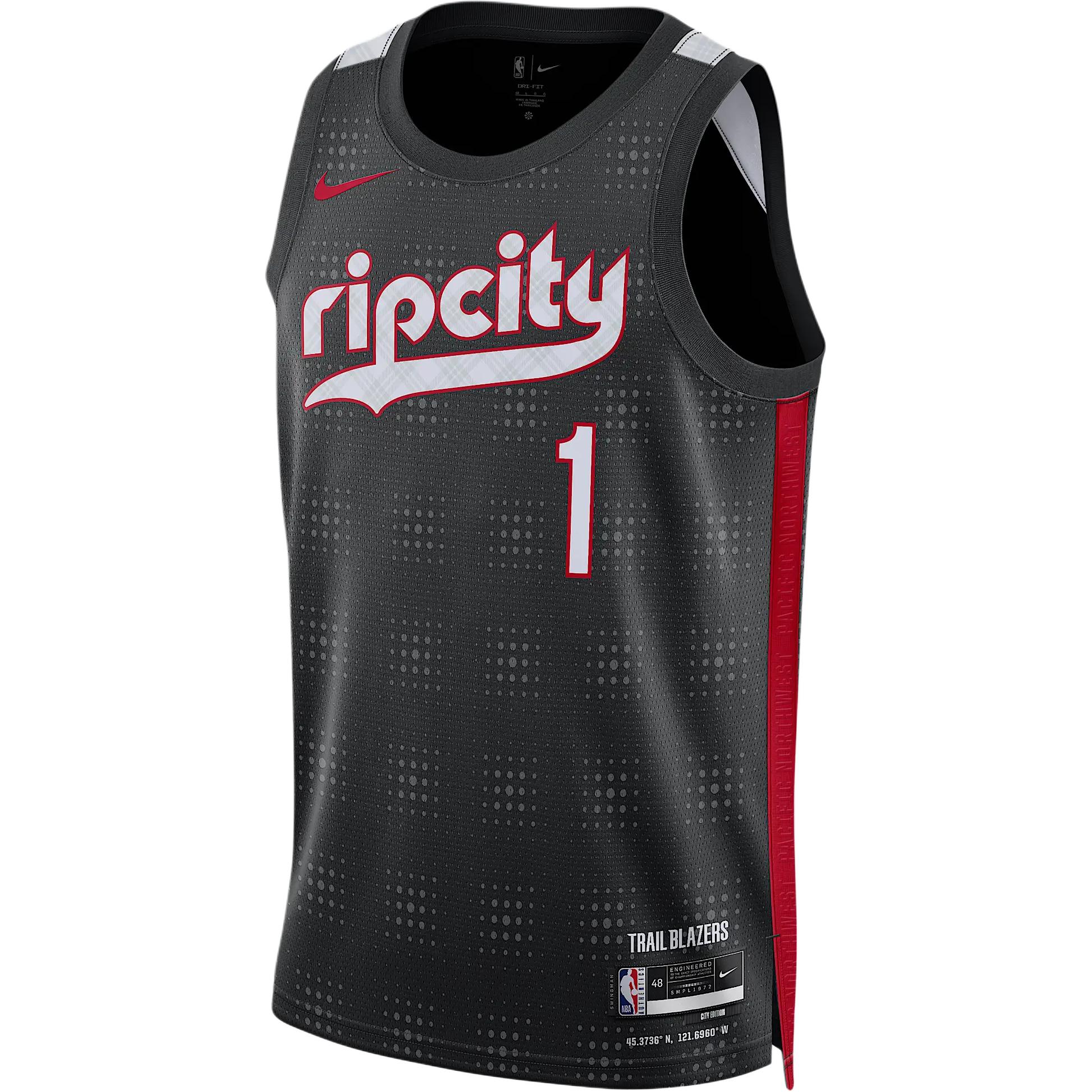 Nike Anfernee Simons Portland Trail Blazers 2024/25 City Edition Men’s Nike Dri FIT Nba Swingman Jersey
