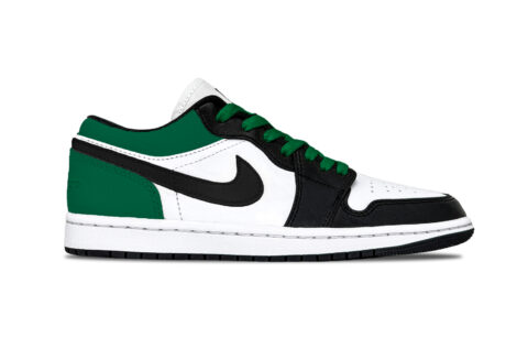Jordan Air Jordan 1 Green Toes Abrasion Resistant Abrasion Resistant Low top Vintage Basketball Shoes Unisex Jasper