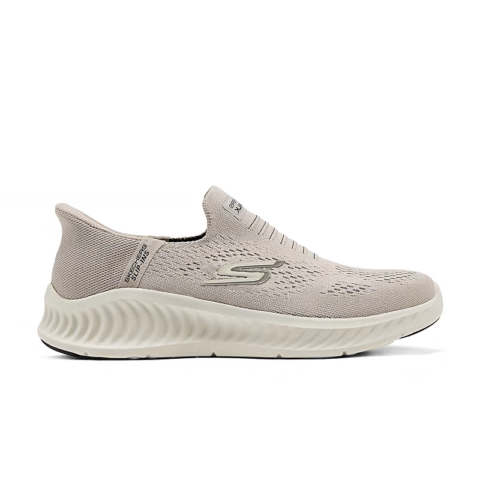 Skechers MEN’S GO WALK Fabric Comfortable Abrasion Resistant Low top Casual Shoes Men’s Taupe