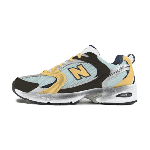 New Balance NB 530 Mesh, Textile, Artificial Leather Abrasion Resistant Low top Running Shoes Unisex Blue Yellow