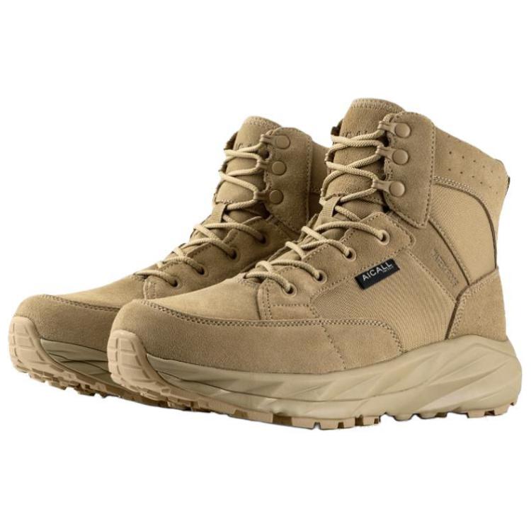 FFREE SOLDIER Cushioning Waterproof High top Mountaineering Shoes Men’s Sand