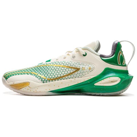 Li Ning Speed 11 Support Rebound Low top Basketball Shoes Men’s White Green