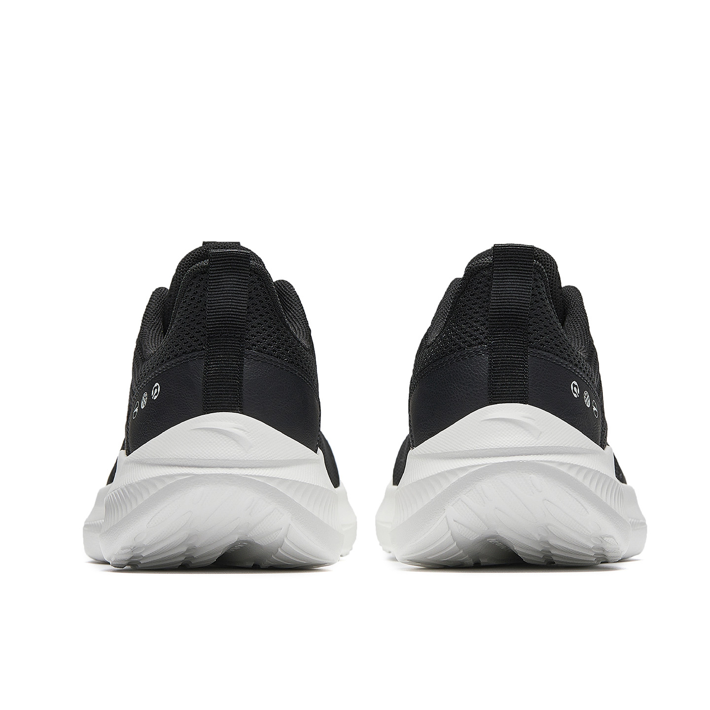 Anta Cushioning Slip Resistant Breathable Low top City Commuting Running Shoes Men’s Basic Black/Papyrus White