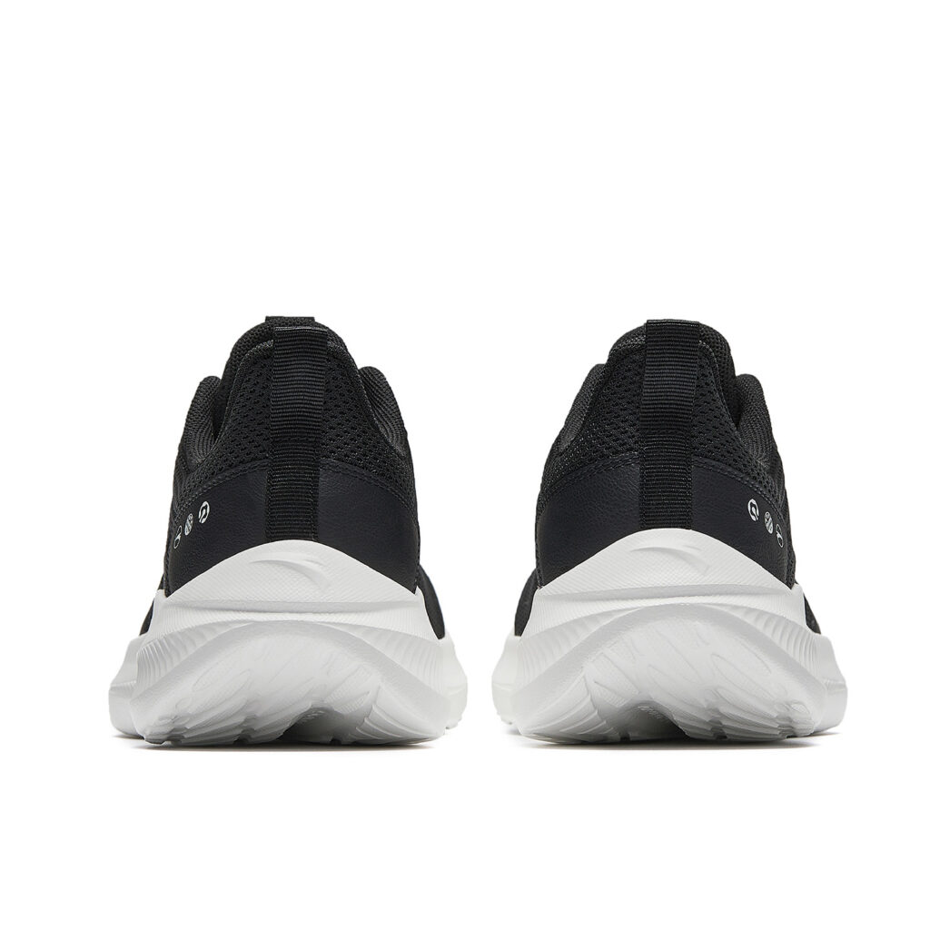 Anta Cushioning Slip Resistant Breathable Low top City Commuting Running Shoes Men’s Basic Black/Papyrus White