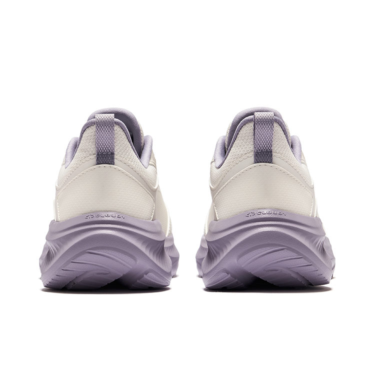 Erke Cushioning Rebound Low top Casual Running Shoes Women’s Microcrystal White