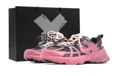 Nike V2K Run Fabric Abrasion Resistant Low top Running Shoes Men’s Black