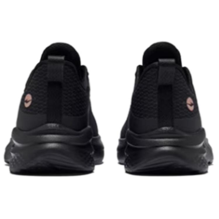 Erke Cushioning Slip Resistant Abrasion Resistant Low top Casual Running Shoes Women’s Jet Black