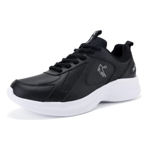 QIAODAN Slip Resistant Abrasion Resistant Low top Casual Running Shoes Men’s Black White