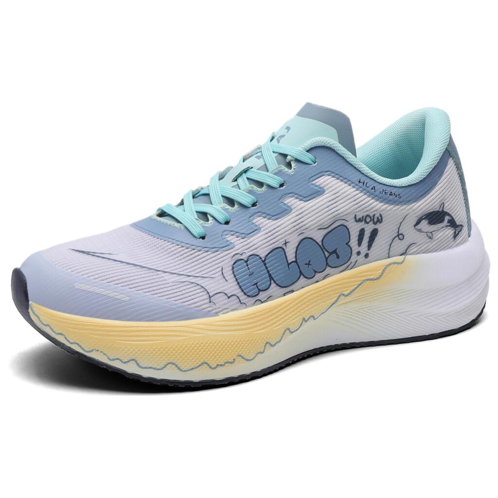 HLA JEANS Mesh Cushioning Slip Resistant Breathable Support Low top Running Shoes Unisex